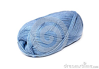 Skein of blue yarn Stock Photo