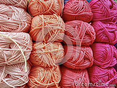 Skeins of yarn Stock Photo