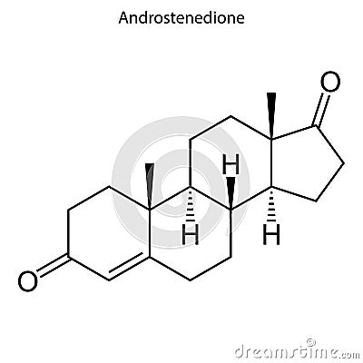 Skeletal formula Steroid molecule Stock Photo