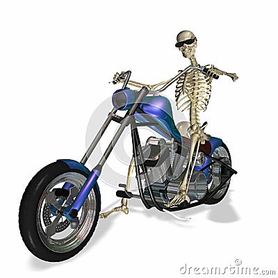 Skeleton Chopper 2 Stock Photo