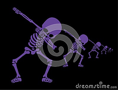 Skeleton dab Stock Photo