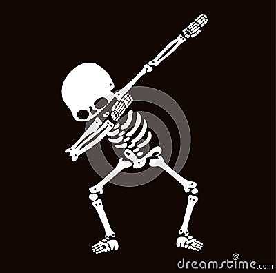 Skeleton dab Stock Photo