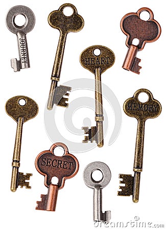 Skeleton Door Keys Stock Photo