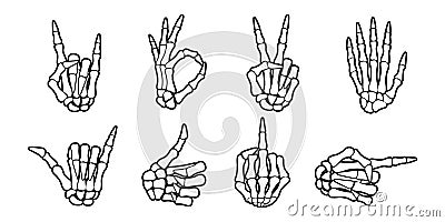 Skeleton Hands - EPS Vector Illustration