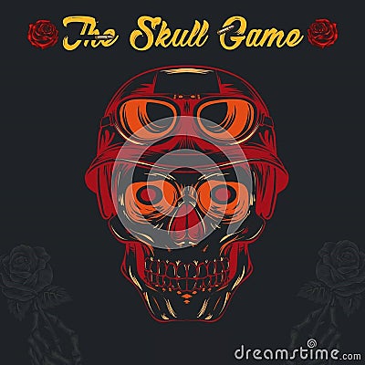 Skeleton illustration ideas - skull game Cartoon Illustration