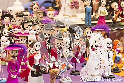 Skeletons figures Stock Photo