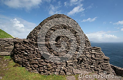 Skellig Beehive Hut Stock Photo