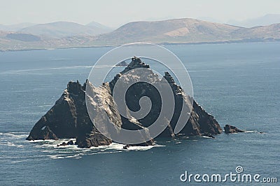Skellig Rock in Ireland Stock Photo
