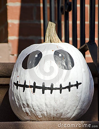 Skellington Pumpkin Stock Photo