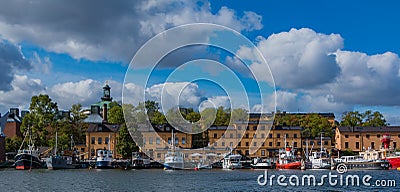 Skeppsholmen Resting Boats III Editorial Stock Photo