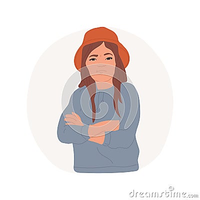Skepticism isolated cartoon vector illustration. Vector Illustration