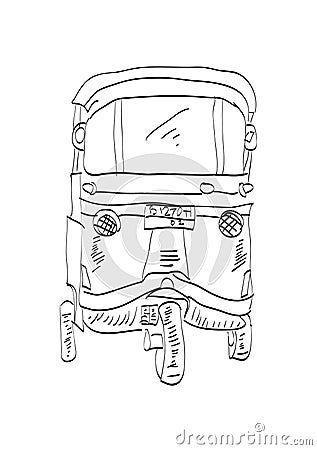 Sketch of Bajaj Stock Photo