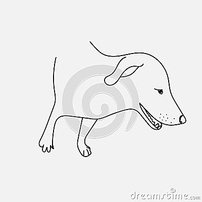 Dog sketch Vector Illustration