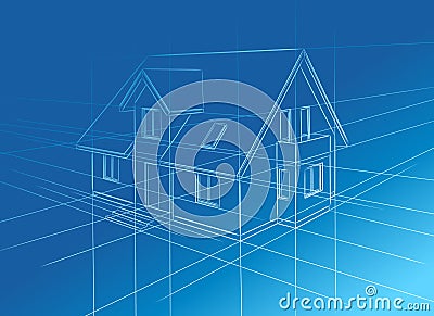 Sketch of home Vector Illustration