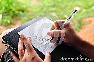 Sketch idea Stock Photo