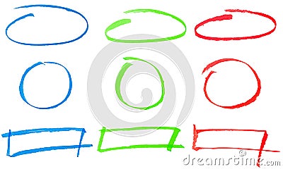 Sketched drawn icons Stock Photo