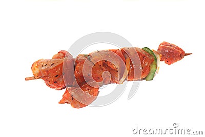 Skewered meat Stock Photo