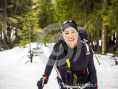 Ski alper Stock Photo