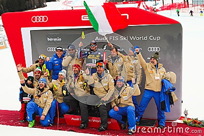 Ski Audi FIS World Cup 2019 - Men's downhill Editorial Stock Photo