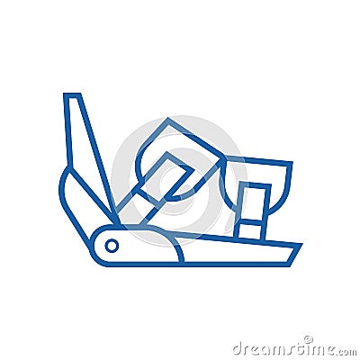 Ski Binding Icon Vector Illustration