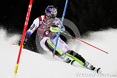 Ski FIS AUDI World Cup - Slalom Men Editorial Stock Photo