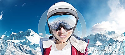 Ski girl Stock Photo