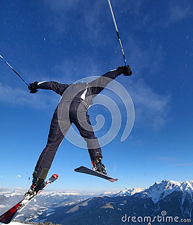 Ski jump Stock Photo