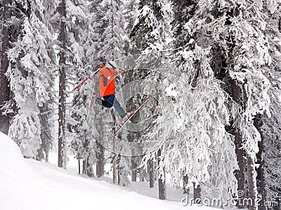 Ski jump Stock Photo