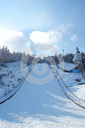 Ski Jumping - Zakopane Stock Photo