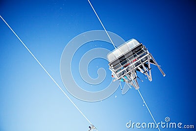 Ski lift Stock Photo