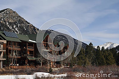 Ski Lodges Stock Photo