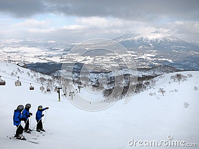 Ski in Nesiko, Hokkaido Editorial Stock Photo