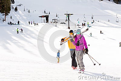 Ski resort Editorial Stock Photo