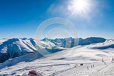 Ski resort Livigno. Italy Stock Photo
