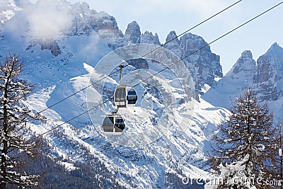 Ski resort Madonna di Campiglio Stock Photo