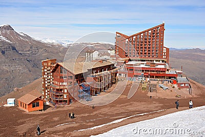 Ski resort in santiago chile Editorial Stock Photo