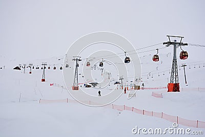 Ski resort in Santiago Chile Editorial Stock Photo
