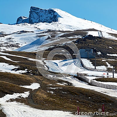 Ski Resort Sierra nevada Granada Stock Photo