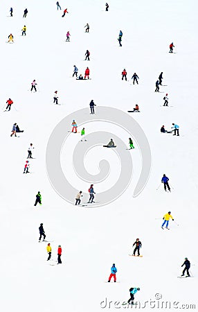 Ski resort slope. background Stock Photo