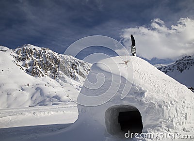 Ski resort Tignes Stock Photo