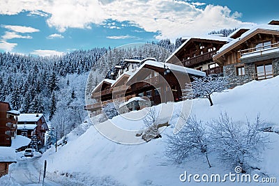 Ski resort Stock Photo