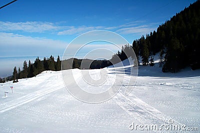 Ski slope Stock Photo