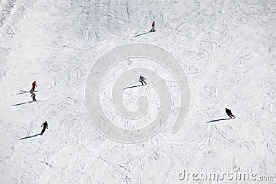 Ski slope Stock Photo