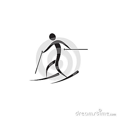 ski Sprint icon. Elements of sportsman icon. Premium quality graphic design icon. Signs and symbols collection icon for websites, Stock Photo