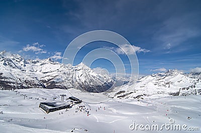 Ski station, Zermatt, Switzerland Editorial Stock Photo