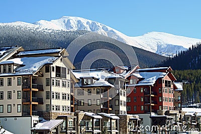 Ski Village Stock Photo