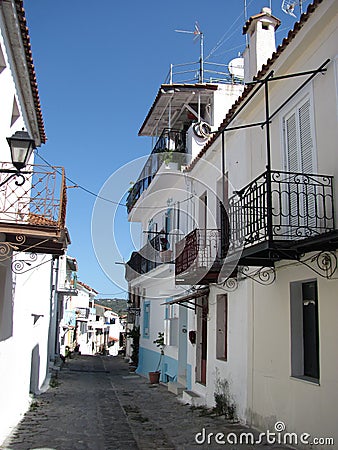 Skiathos in the Aegean Sea Editorial Stock Photo