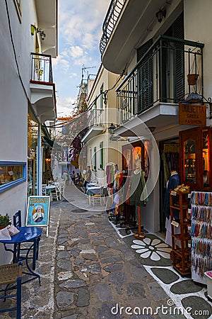 Skiathos island. Editorial Stock Photo