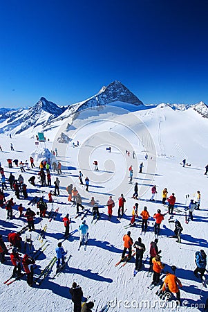 Skiers Stock Photo