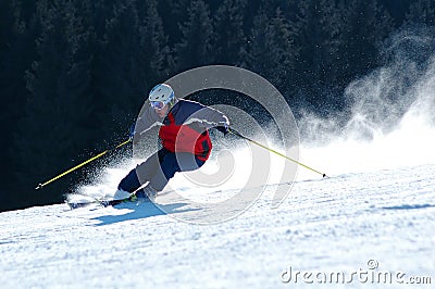 Skiing Stock Photo